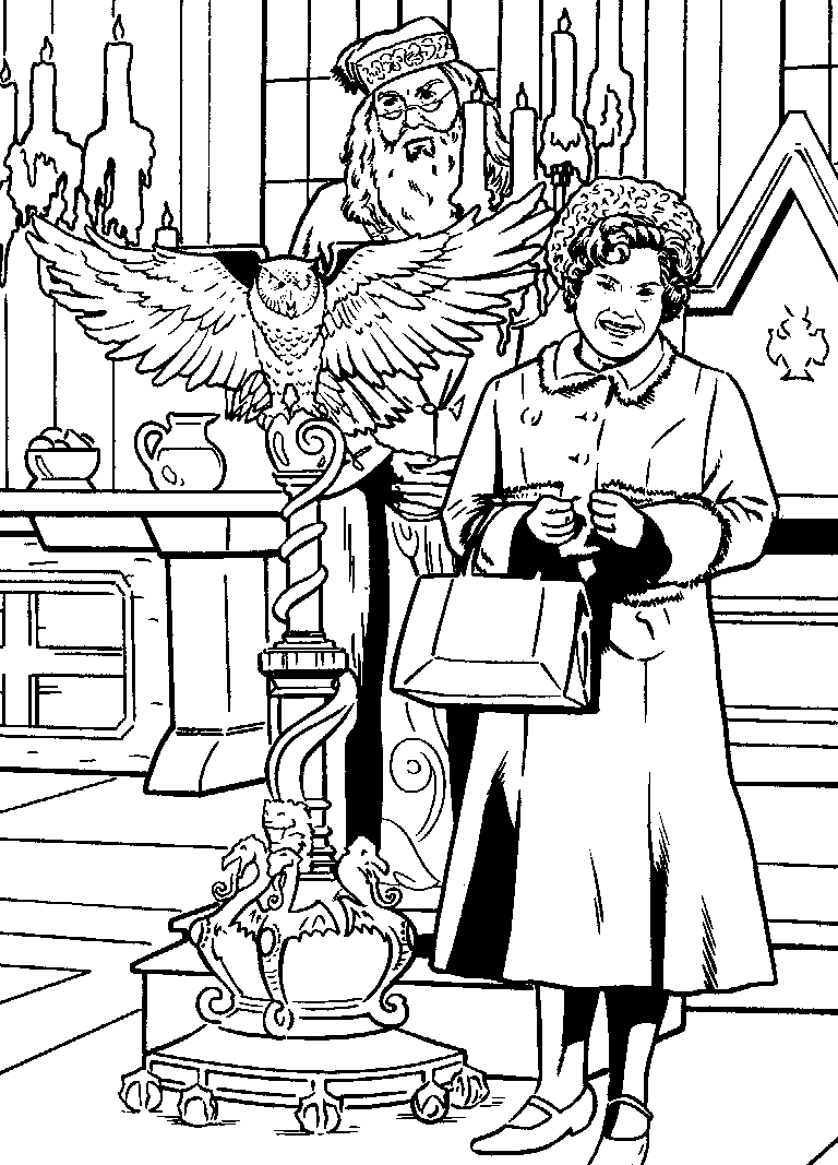 Plansa de colorat cu Harry Potter 154 62
